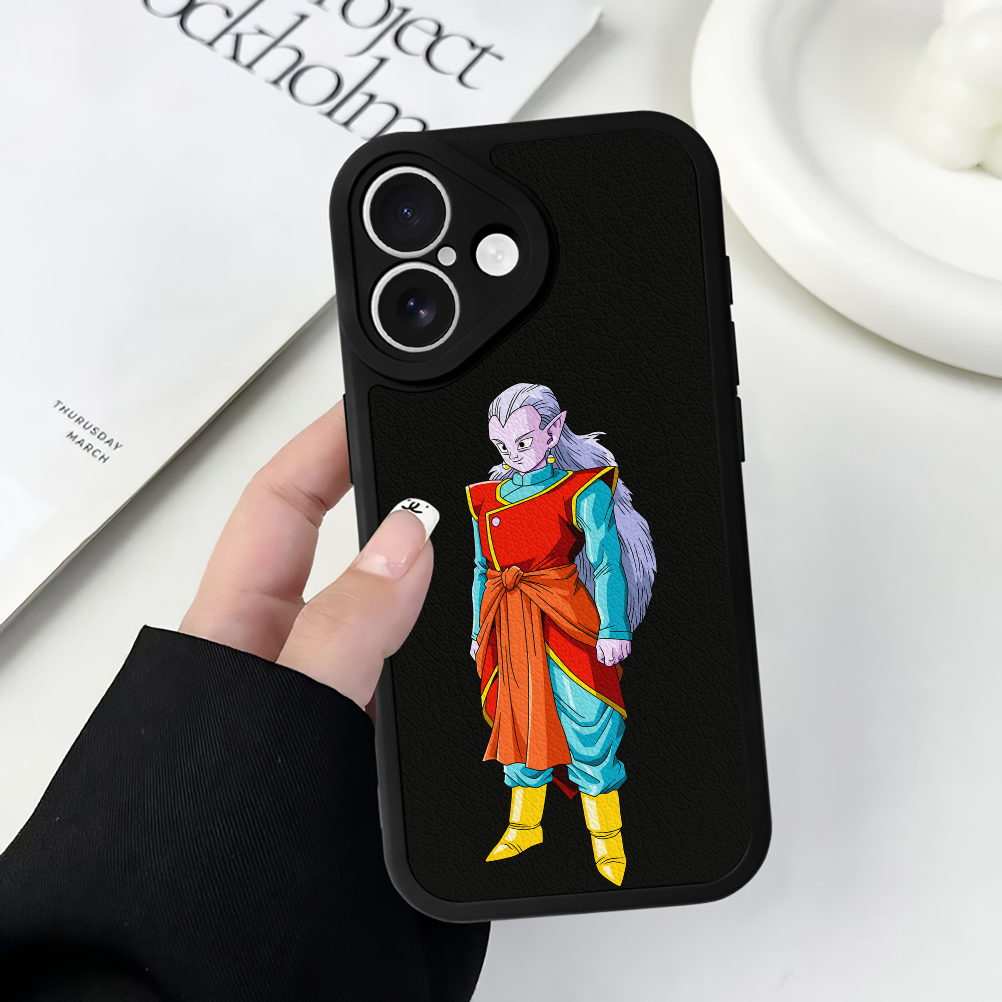 （画像用） ドラゴンボール DRAGON BALL 【iPhone 16シリーズ対応】シリコンスマホケース（レザー調） 材質：シリコン